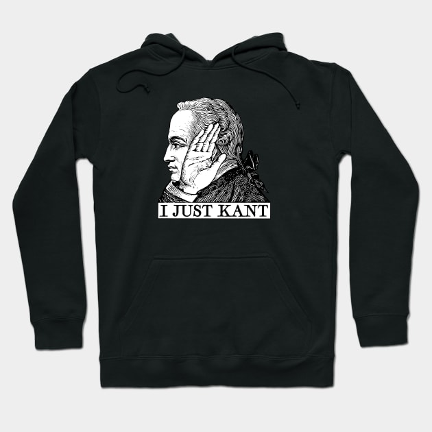 I Just Kant Hoodie by LordNeckbeard